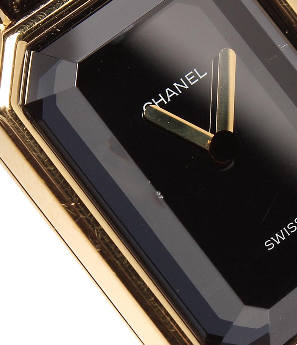 CHANEL 腕時計 プルミエール XL クオーツ ブラック H0001 レディース シャネル