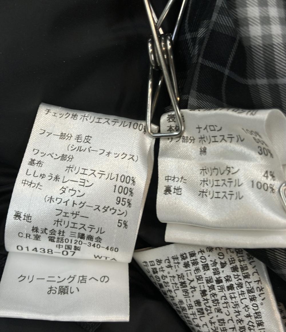 BURBERRY BLACK LABEL ダウンジャケット フード ファー ベスト付き