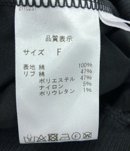 美品 オブリ ナイロンヘンリーネックノースリーブブラウス レディース SIZE F OBLI