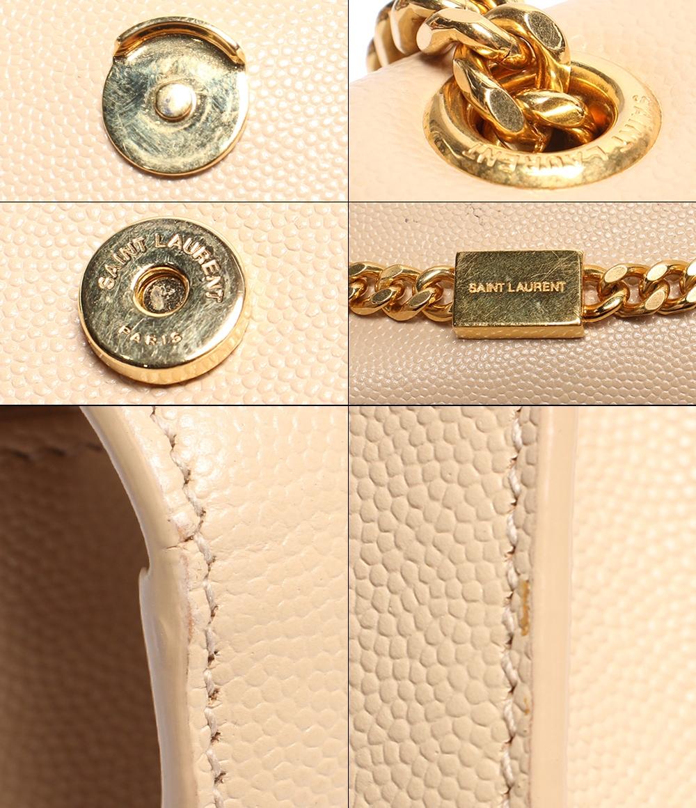 サンローラン ショルダーバッグ チェーン レザー YSLロゴ ゴールド金具 ケイト ミディアム グレイン ド プードルレザー レディース SAINT LAURENT