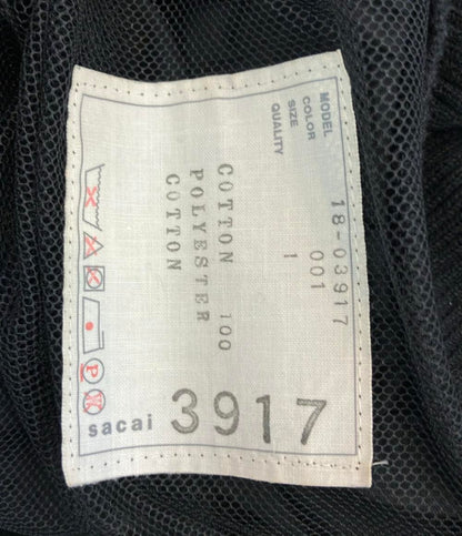 Sacai 半袖ワンピース ニット カットワーク  プリーツ 1 18-03917 レディース SIZE 1 (S) サカイ