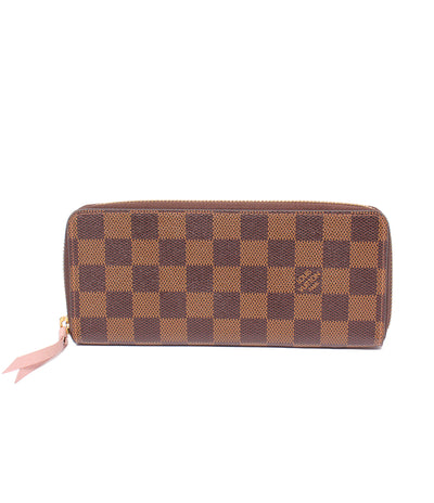 LOUIS VUITTON ラウンドファスナー長財布 ポルトフォイユ クレマンス ダミエ エベヌ N41626 レディース ルイ・ヴィトン