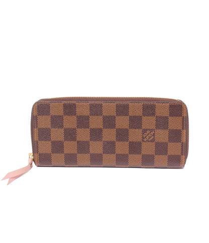 LOUIS VUITTON ラウンドファスナー長財布 ポルトフォイユ クレマンス ダミエ エベヌ N41626 レディース ルイ・ヴィトン
