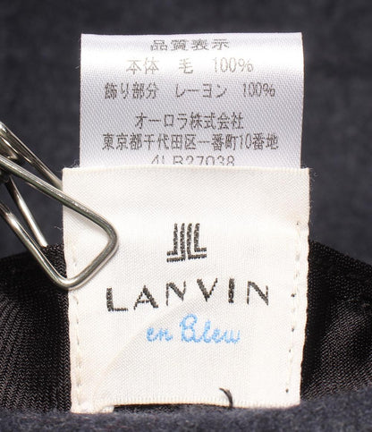 ランバンオンブルー ベレー帽 レディース SIZE M-S 57.5cm-56cm LANVIN en Bleu