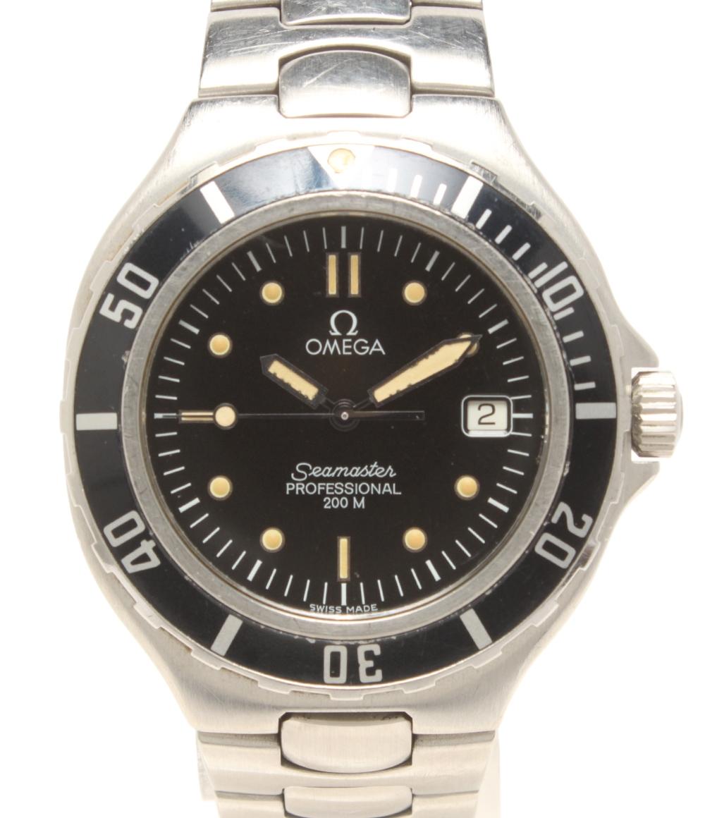 OMEGA 腕時計 シーマスター クオーツ ブラック メンズ オメガ