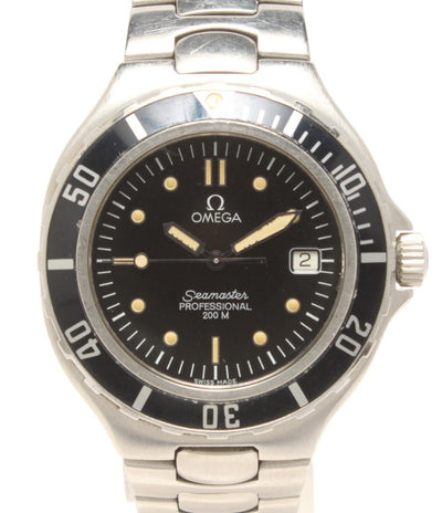 OMEGA 腕時計 シーマスター クオーツ ブラック メンズ オメガ