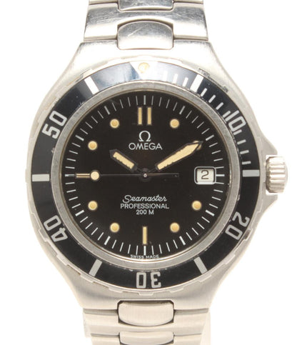 OMEGA 腕時計 シーマスター クオーツ ブラック メンズ オメガ