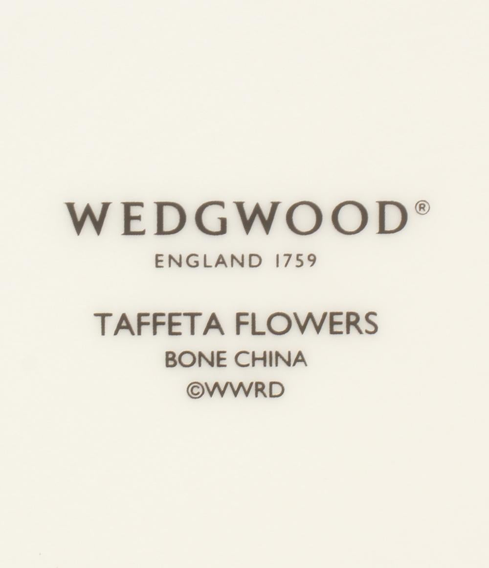 美品 ウェッジウッド スクエアプレート 皿 2点セット 22cm タフェッタ フラワー WEDGWOOD