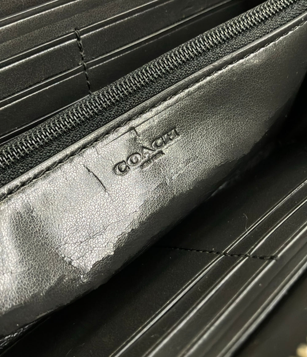 COACH ラウンドファスナー長財布 シグネチャー F54630 レディース