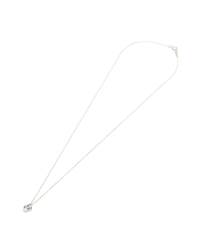 美品 ネックレス K10WG アレキサンドライト 0.02ct ダイヤ 0.01ct レディース