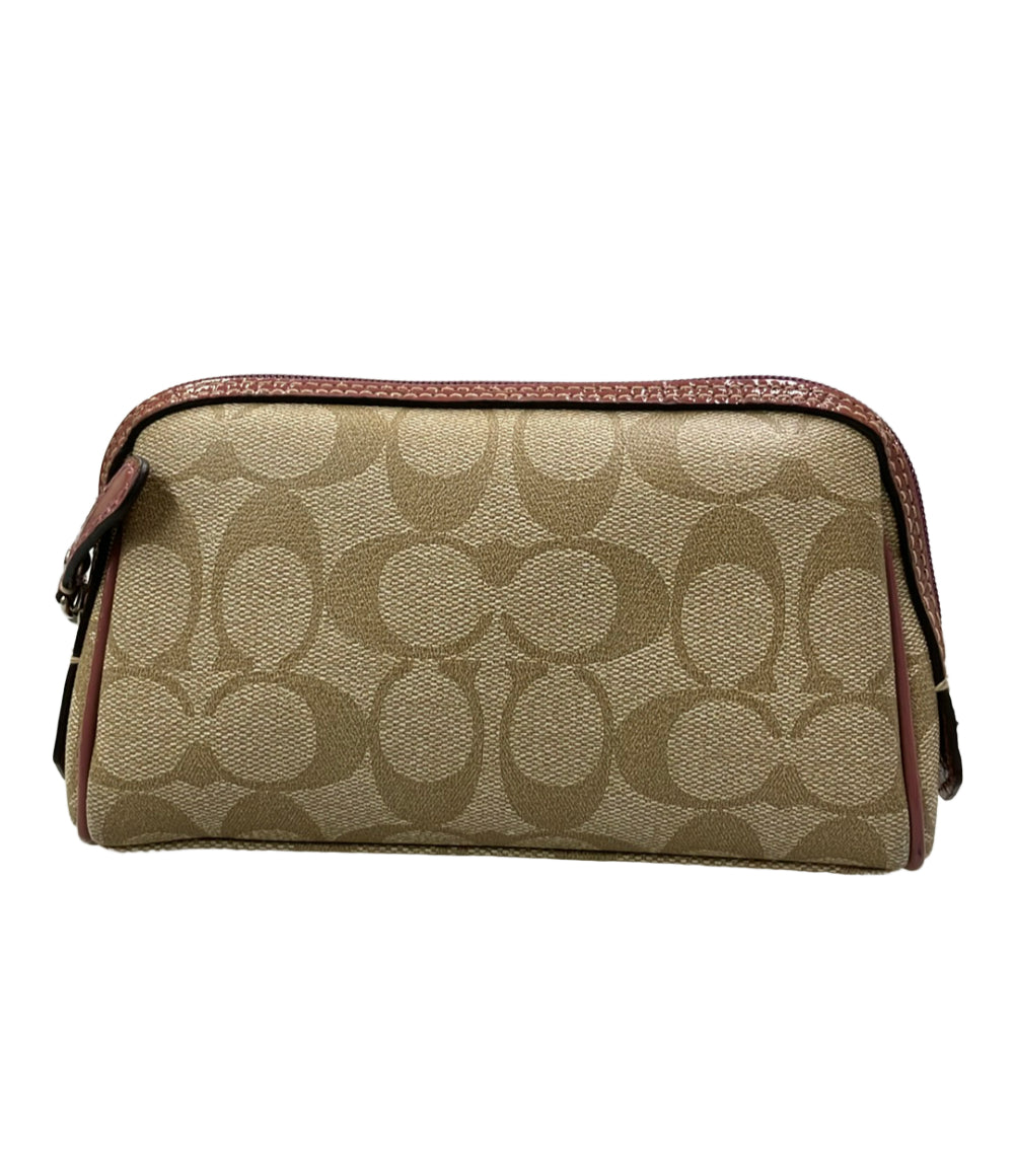 COACH ポーチ コスメポーチ シグネチャー レディース コーチ