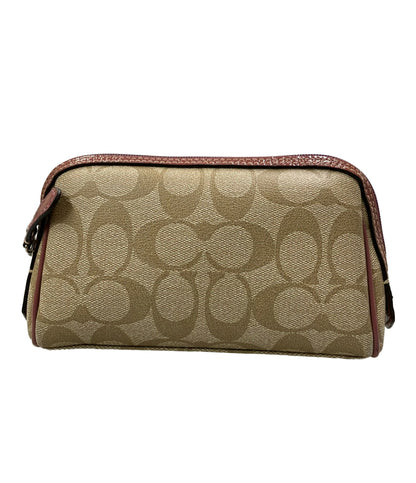 COACH ポーチ コスメポーチ シグネチャー レディース コーチ