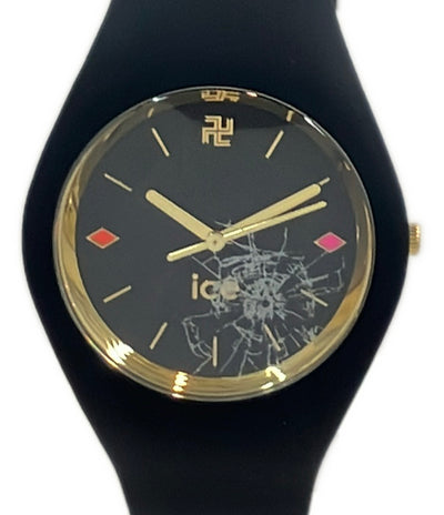 美品 ice watch 腕時計 マイキー×ドラケンモデル 東京リベンジャーズコラボ クオーツ ブラック レディース メンズ アイスウォッチ