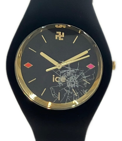 美品 ice watch 腕時計 マイキー×ドラケンモデル 東京リベンジャーズコラボ クオーツ ブラック レディース メンズ アイスウォッチ