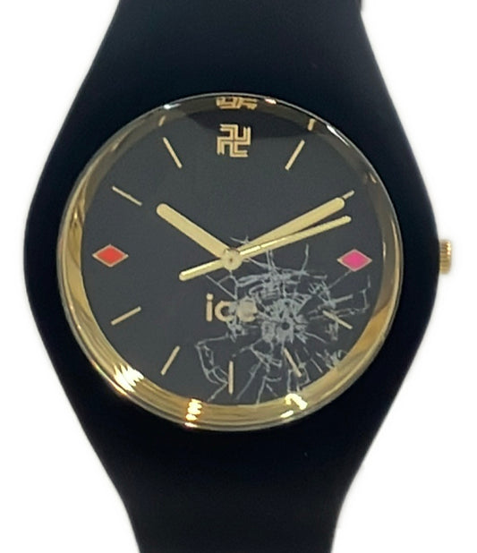 美品 ice watch 腕時計 マイキー×ドラケンモデル 東京リベンジャーズコラボ クオーツ ブラック レディース メンズ アイスウォッチ