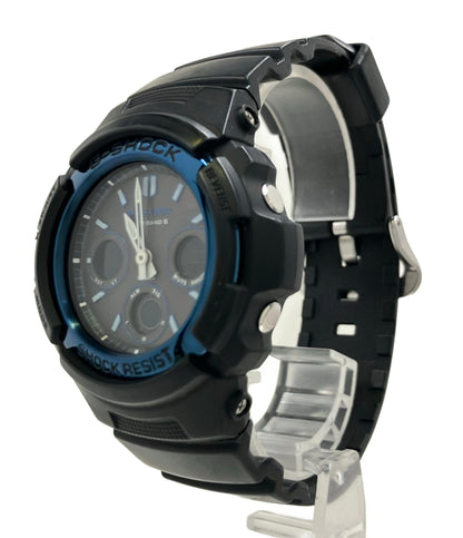 CASIO 腕時計 G-SHOCK ソーラー ブラック AWG-M100A メンズ カシオ