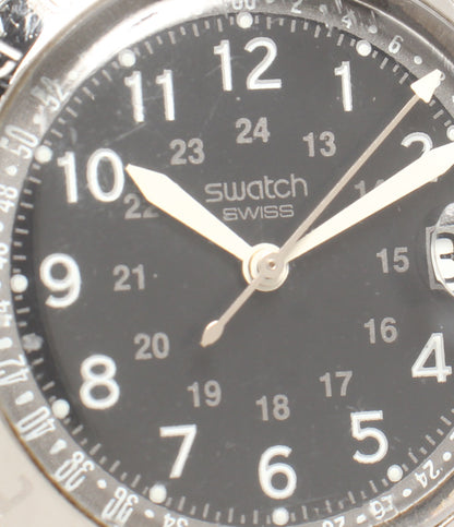 Swatch 腕時計 アイロニー IRONY クオーツ ブラック系 レディース メンズ スウォッチ
