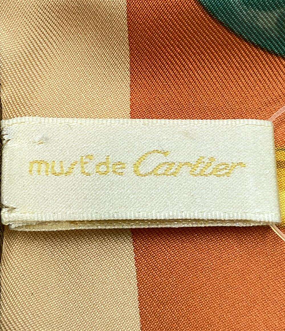 Cartier スカーフ シルク100% must de Cartier レディース カルティエ