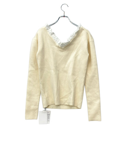 CLANE 長袖ニット タグ付き FRILL V NECK KNIT TOPS 19106-2282 レディース SIZE 1 (S) クラネ