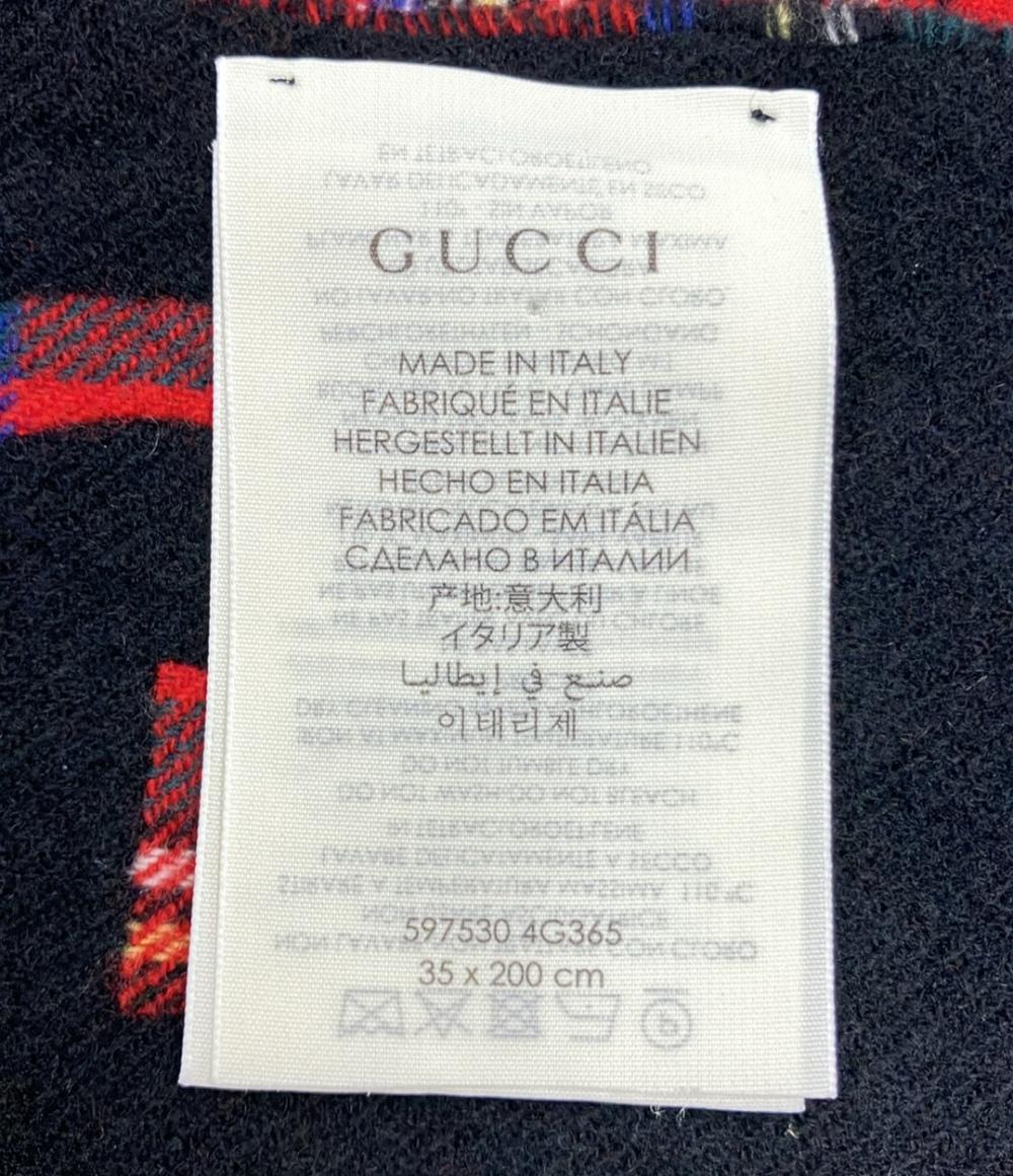 グッチ マフラー チェック柄 レディース GUCCI