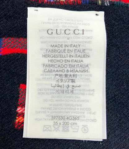 グッチ マフラー チェック柄 レディース GUCCI