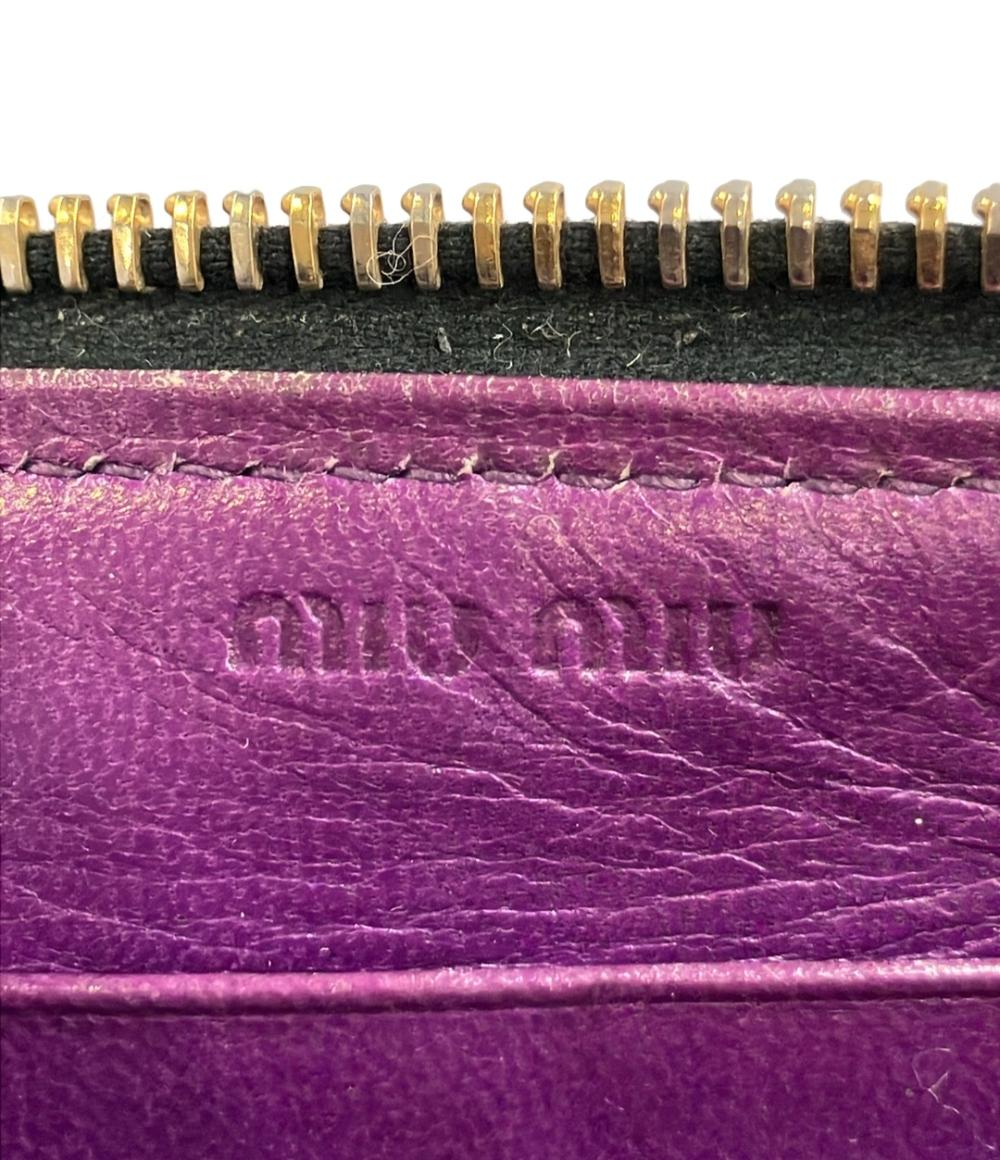 MIUMIU ラウンドファスナー長財布 レディース ミュウミュウ