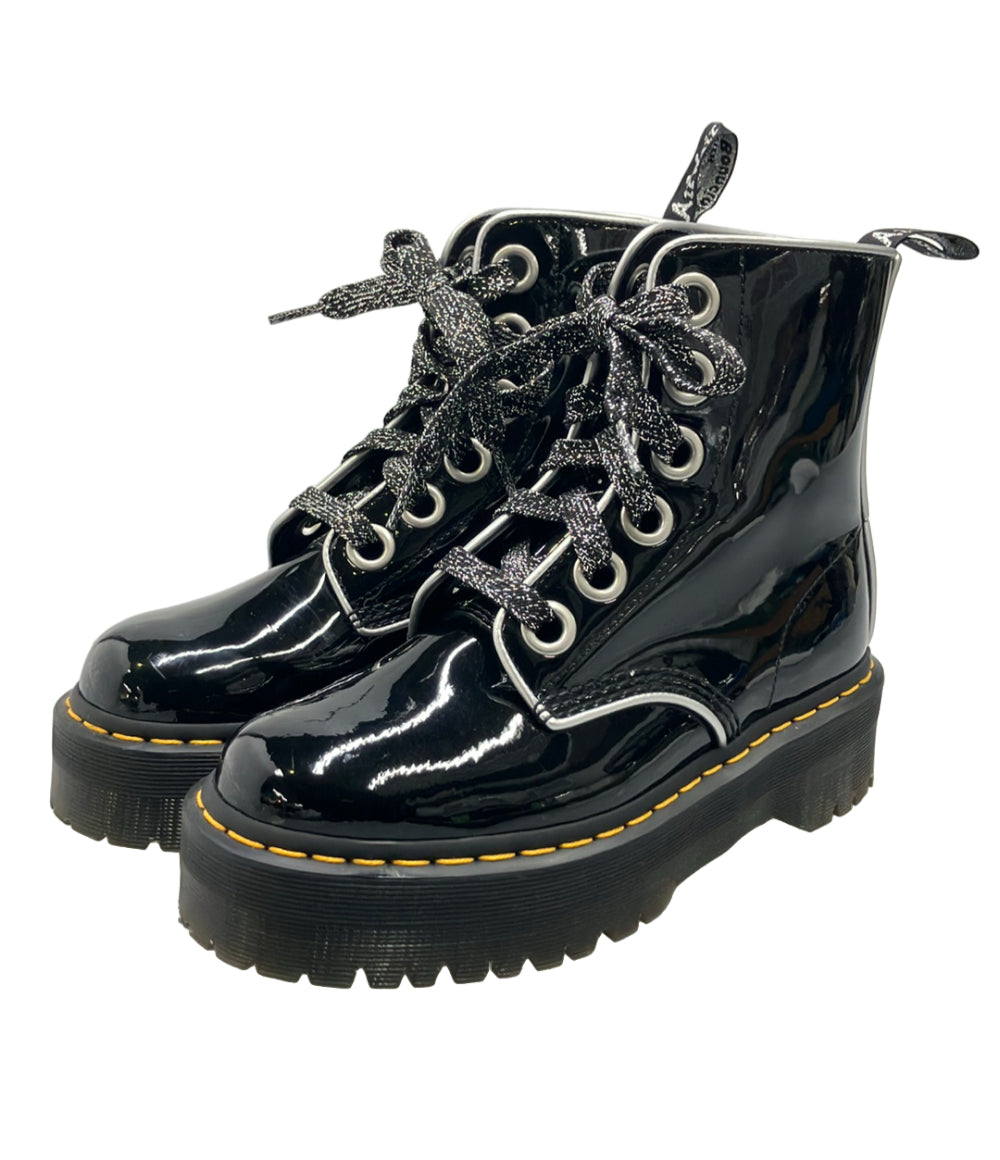 美品 Dr.Martens エナメルショートブーツ MOLLY レディース SIZE UK 6 ドクターマーチン