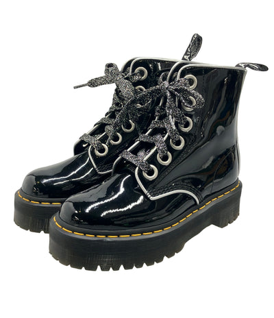 美品 Dr.Martens エナメルショートブーツ MOLLY レディース SIZE UK 6 ドクターマーチン