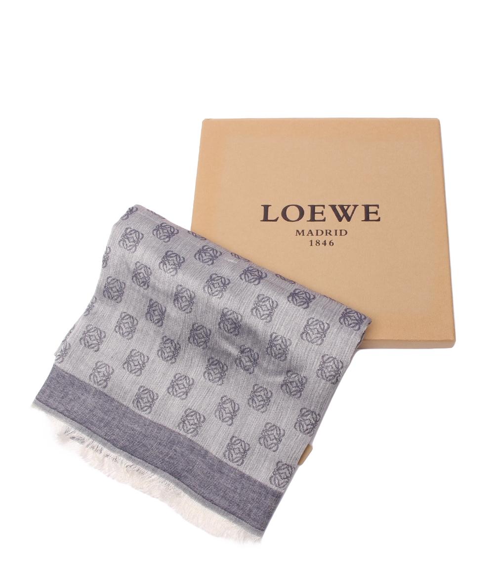 美品 ロエベ アナグラム スカーフ ストール レディース LOEWE