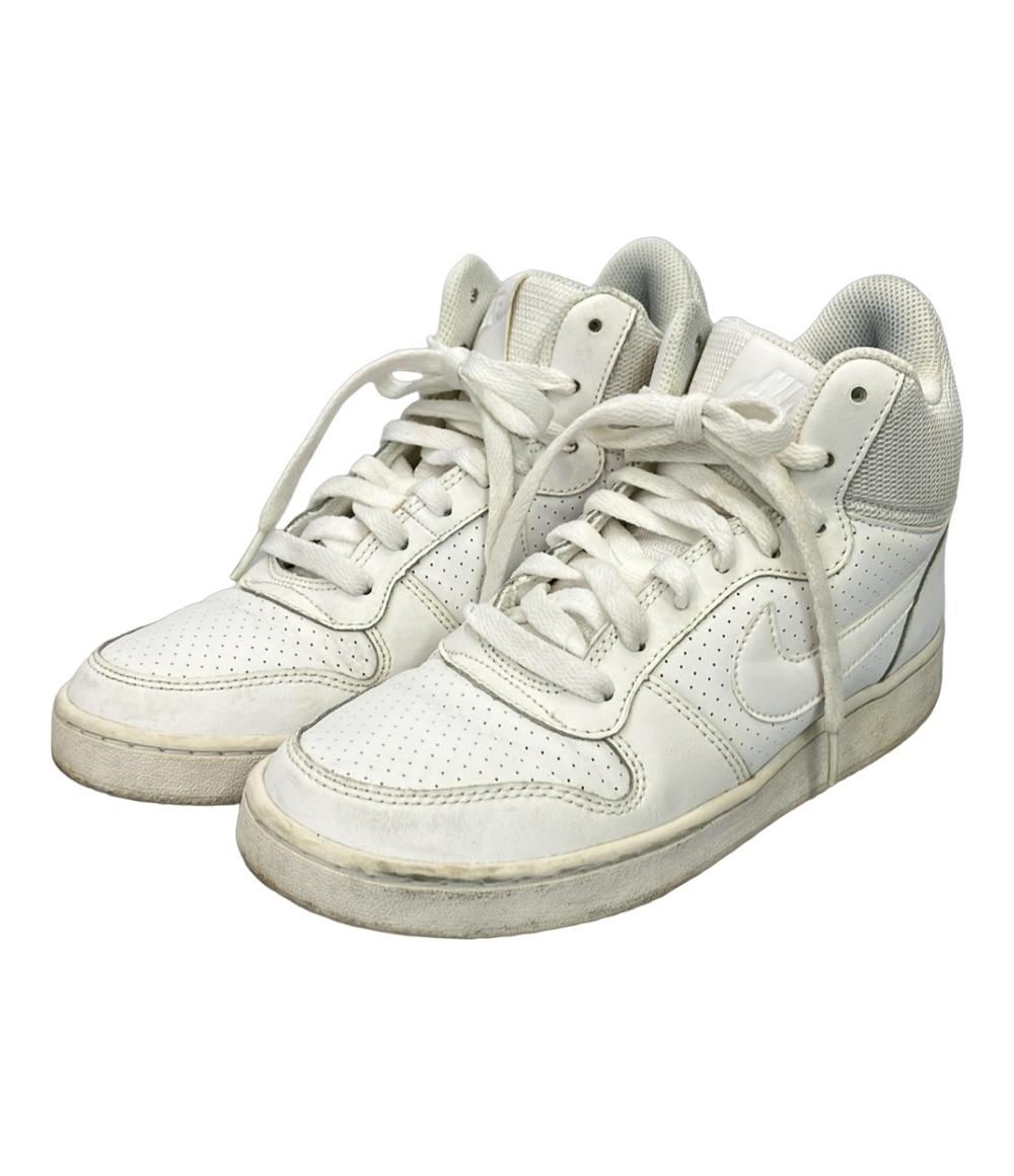 NIKE ミドルカットスニーカー コートバーロウMID 844906-110 レディース SIZE 24.5 (L) ナイキ
