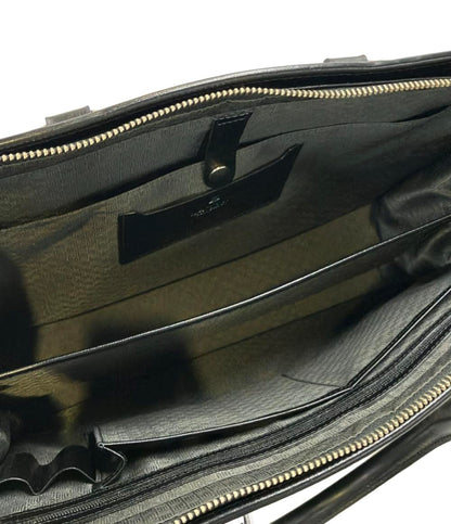 LANVIN 2WAY ビジネスバッグ ブリーフケース ショルダーバッグ 斜め掛け メンズ ランバン