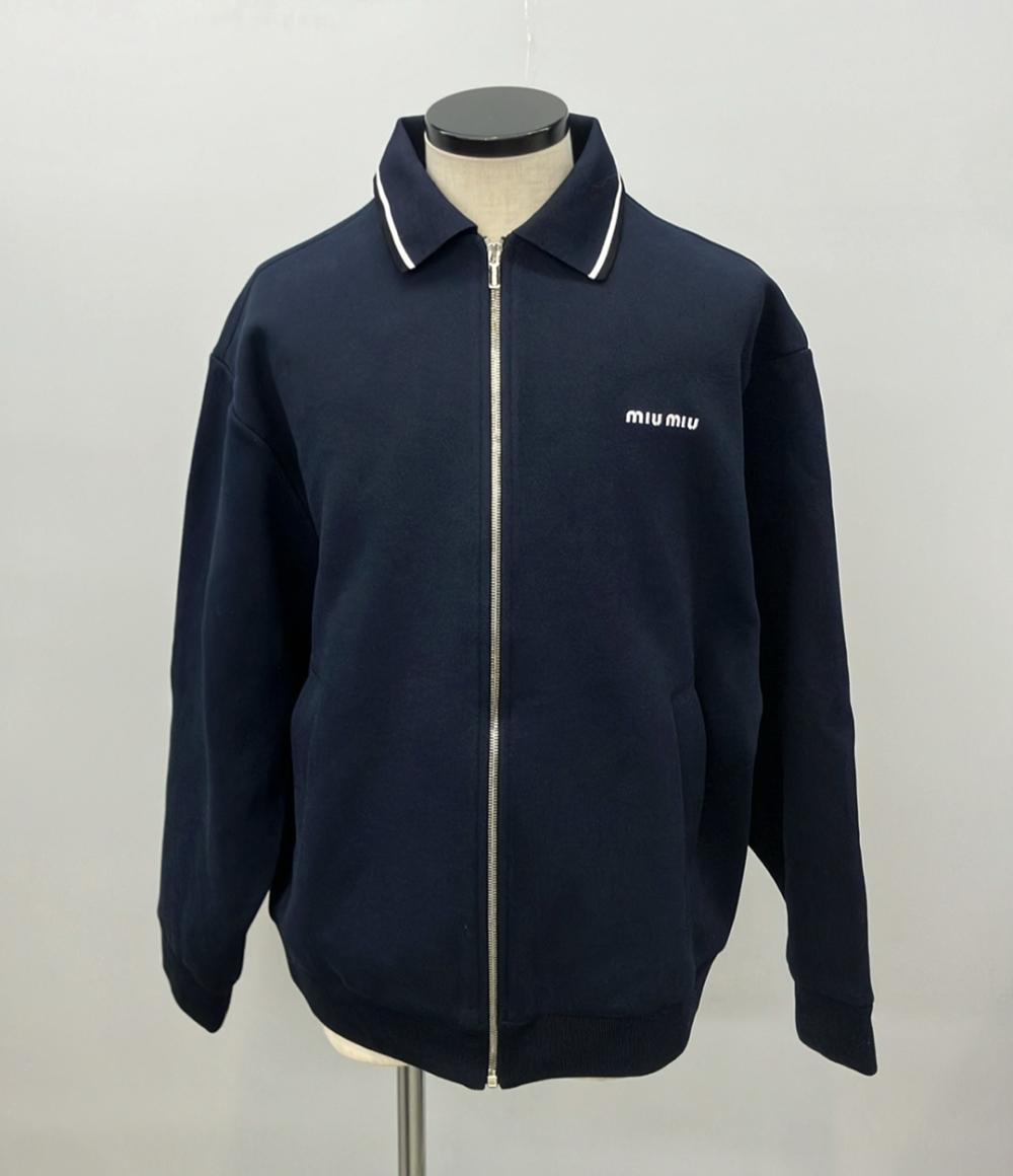 Miu Miu ブルゾン トラックジャケット ボンデッドピケとテクニカルジャージーのブルゾンジャケット ML1258 メンズ SIZE 40 (L) ミュウ ミュウ