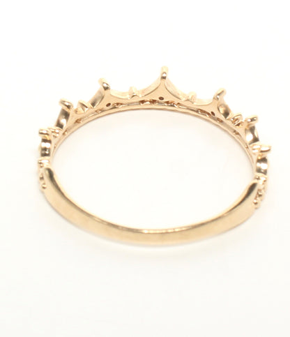 美品 リング 指輪 K10 ダイヤ0.03ct クラウンモチーフ レディース SIZE 20号