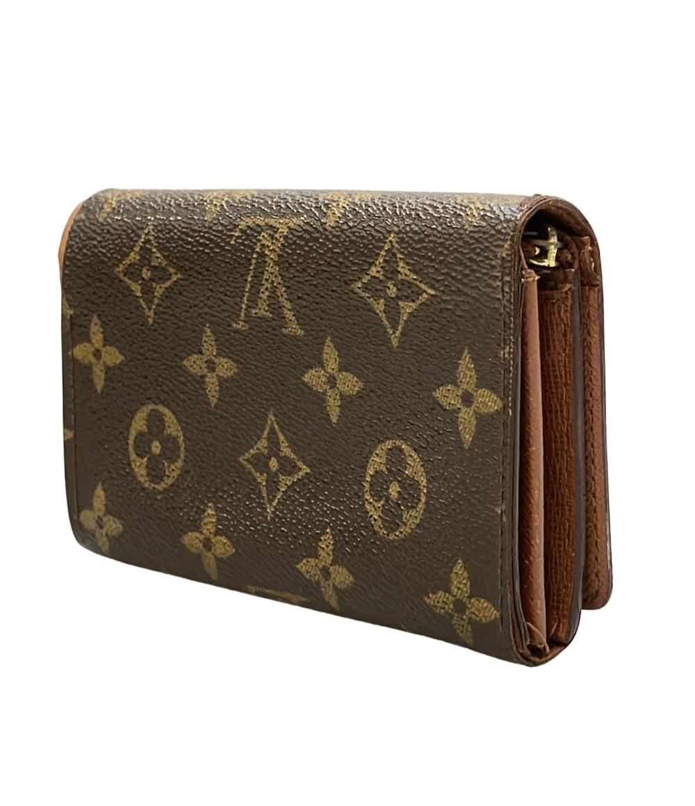 訳あり LOUIS VUITTON 二つ折り財布 ポルトモネ ビエ トレゾール