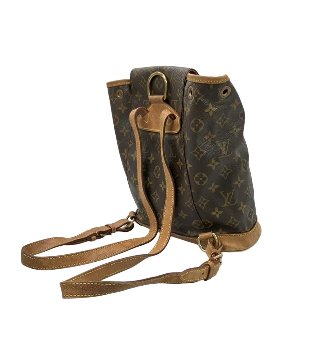 訳あり LOUIS VUITTON リュック キャンバス モンスリMM モノグラム M51136 レディース ルイ・ヴィトン