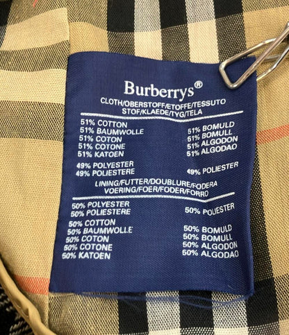 訳あり BURBERRY ステンカラーコート ベージュ インポート メンズ SIZE 40L (L) バーバリー