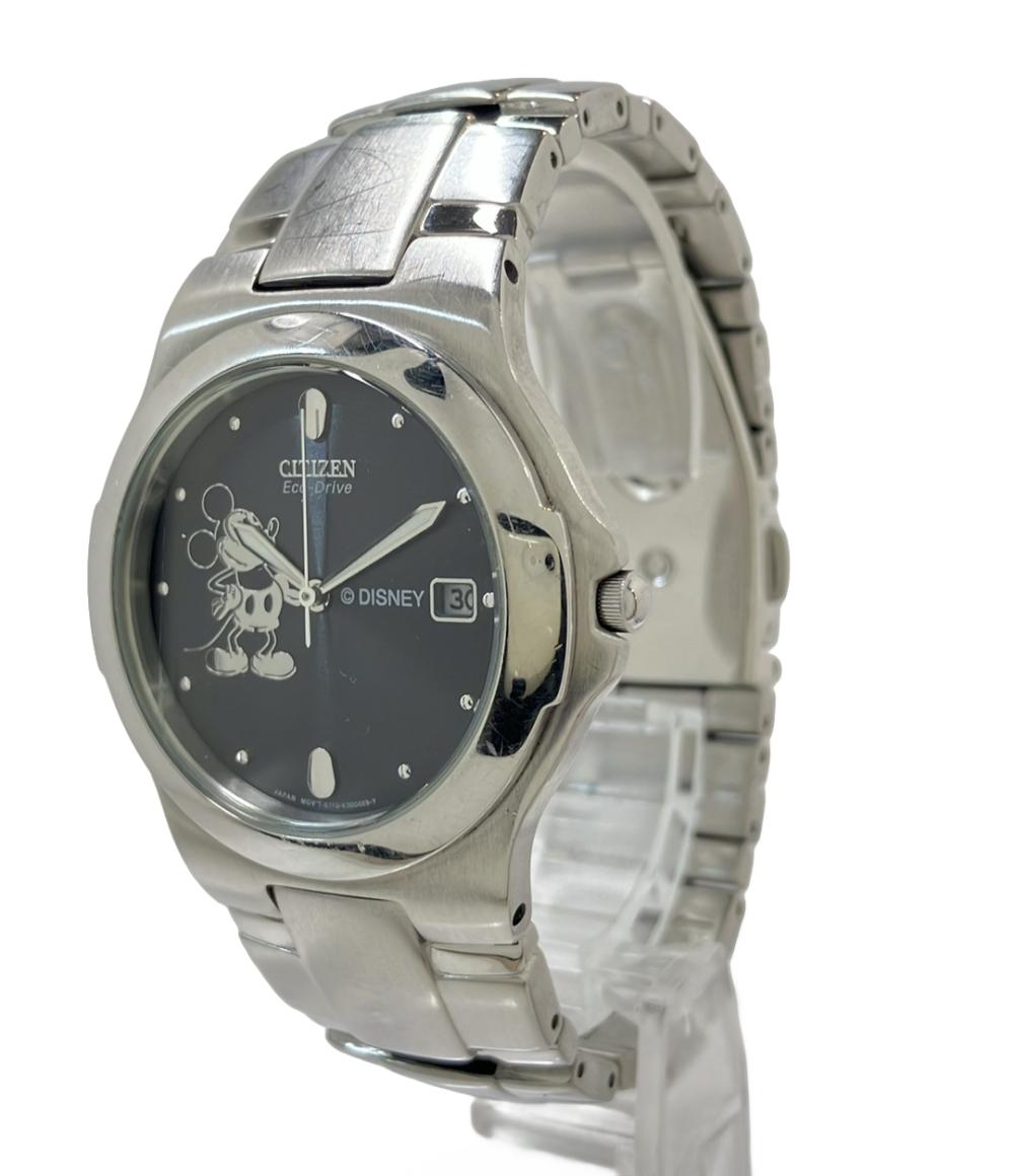 CITIZEN 腕時計 ディズニー ミッキーマウス ソーラー ブラック E111-K16750 メンズ シチズン