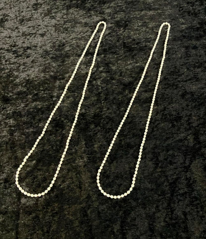 ネックレス 淡水パール 4.5-5.0mm  2点セット レディース