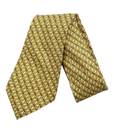 HERMES ネクタイ シルク 100% メンズ エルメス