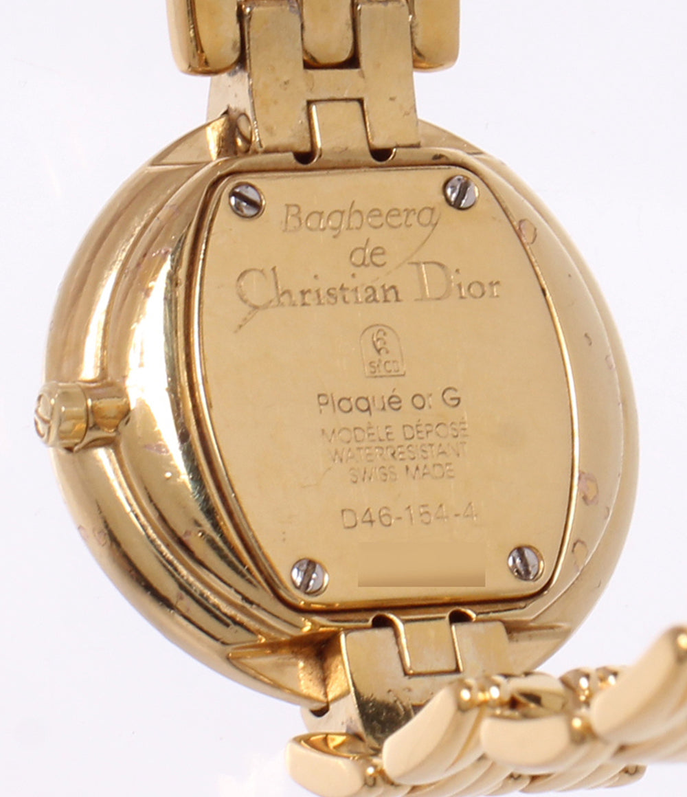 Christian Dior 腕時計 バギラ クオーツ ブラック D46-154-4 レディース クリスチャンディオール