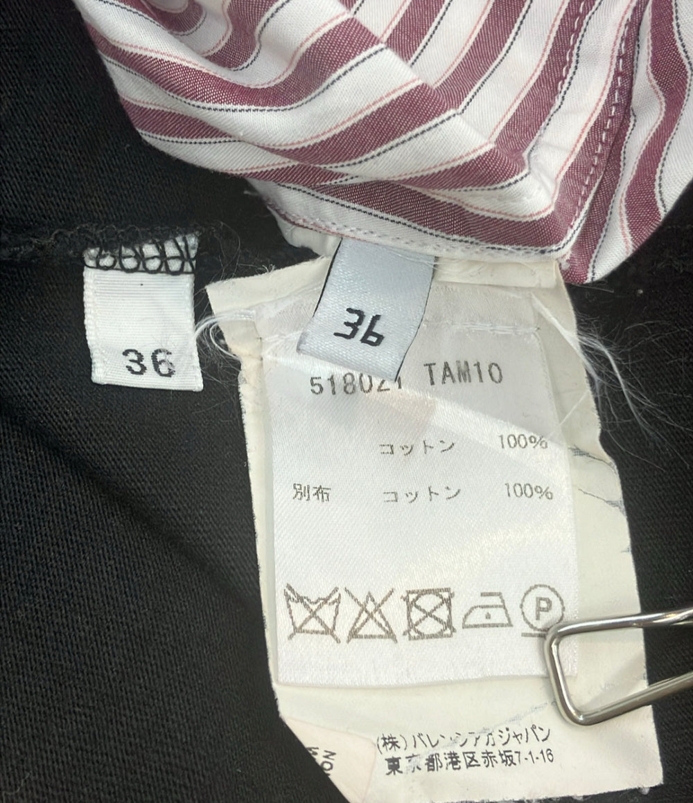 BALENCIAGA 長袖シャツ ドッキング 長袖Tシャツ 18AW 518021tam10 メンズ SIZE 36 バレンシアガ
