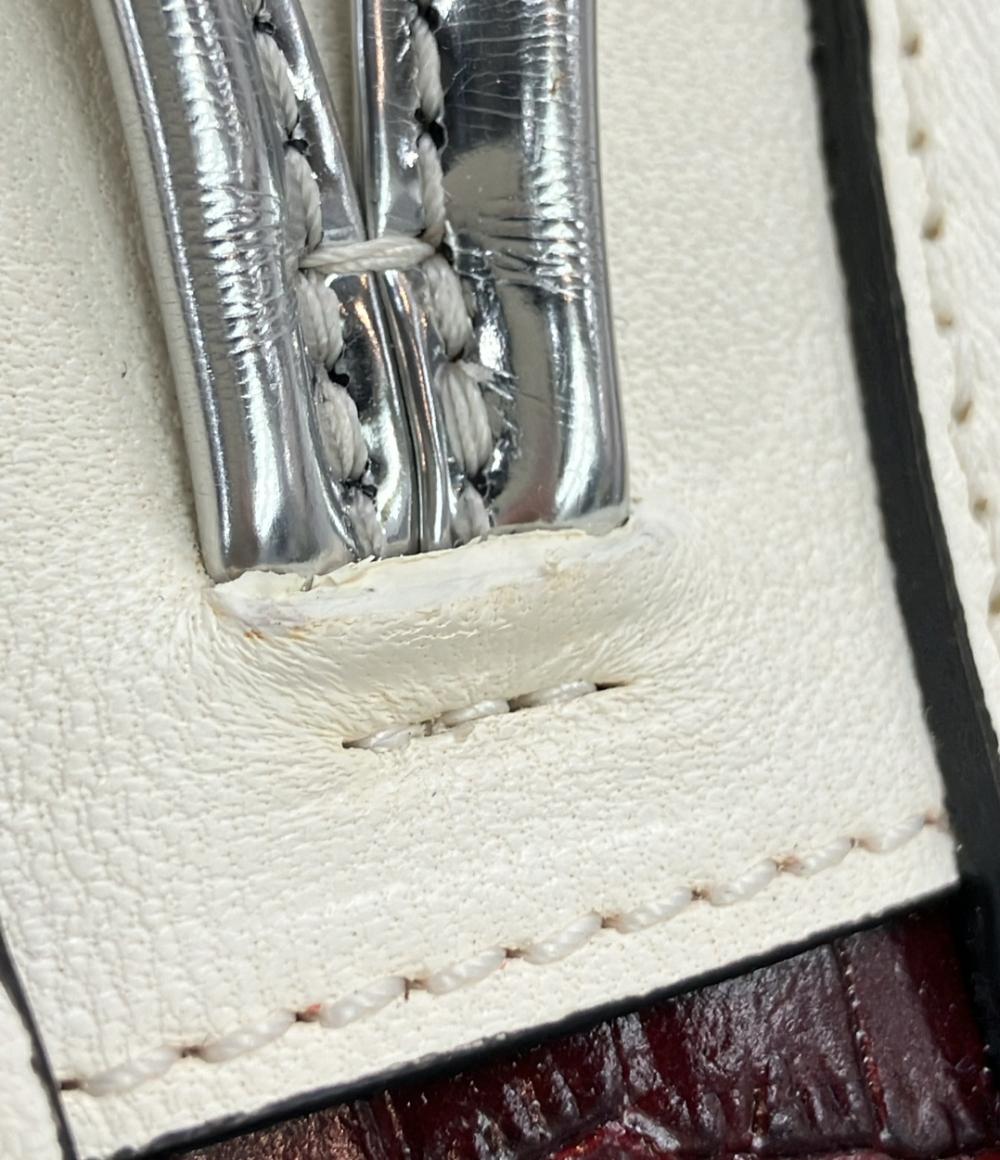 Longchamp ハンドバッグ ショルダーバッグ 2WAY  斜め掛け クロコ型押し レディース ロンシャン