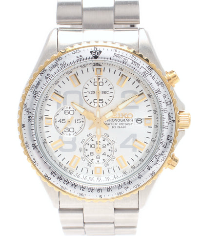 SEIKO 腕時計 クオーツ シルバー 7T92-0CF0 メンズ セイコー