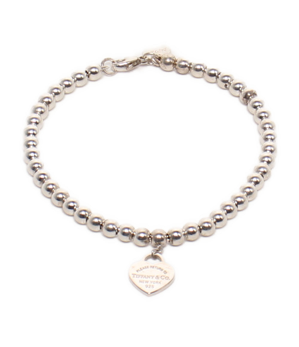 Tiffany & Co. ブレスレット SV925 リターントゥティファニー ハートタグ ボールチェーン レディース ティファニー