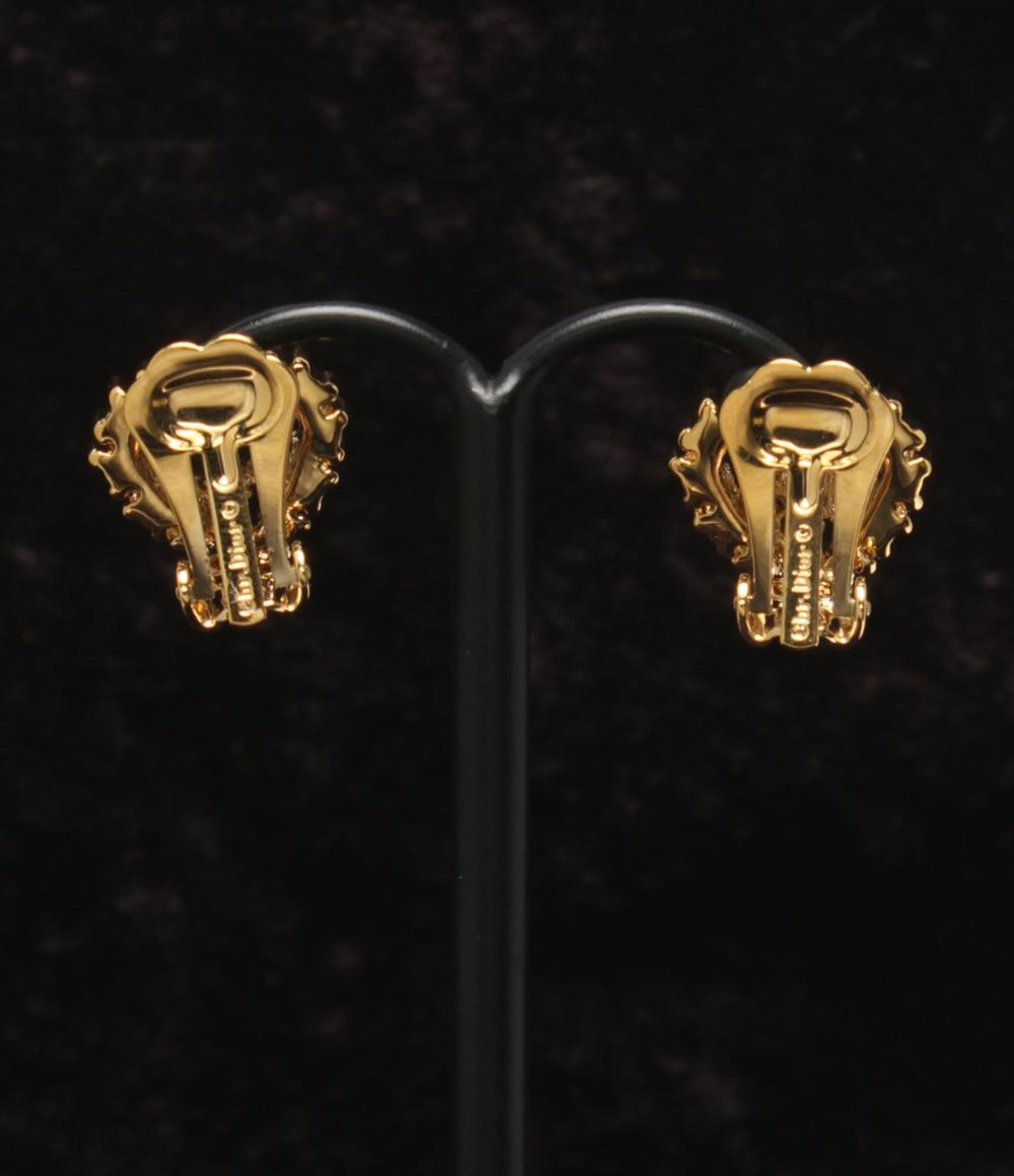 美品 Christian Dior ネックレス イヤリング Diorロゴ ハートモチーフ 2点セット レディース クリスチャンディオール