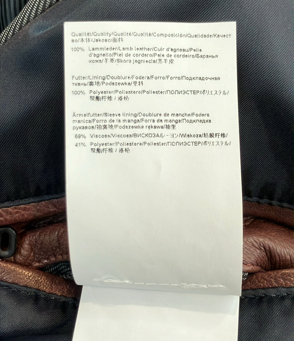HUGO BOSS レザー ジャケット メンズ SIZE 46 ヒューゴボス