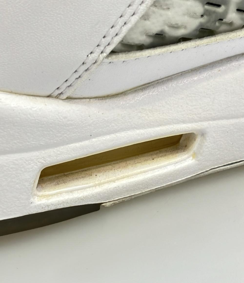 NIKE ハイカットスニーカー × Supreme AIR JORDAN 5 RETRO 824371-101 メンズ SIZE 28.0 (XL) ナイキ