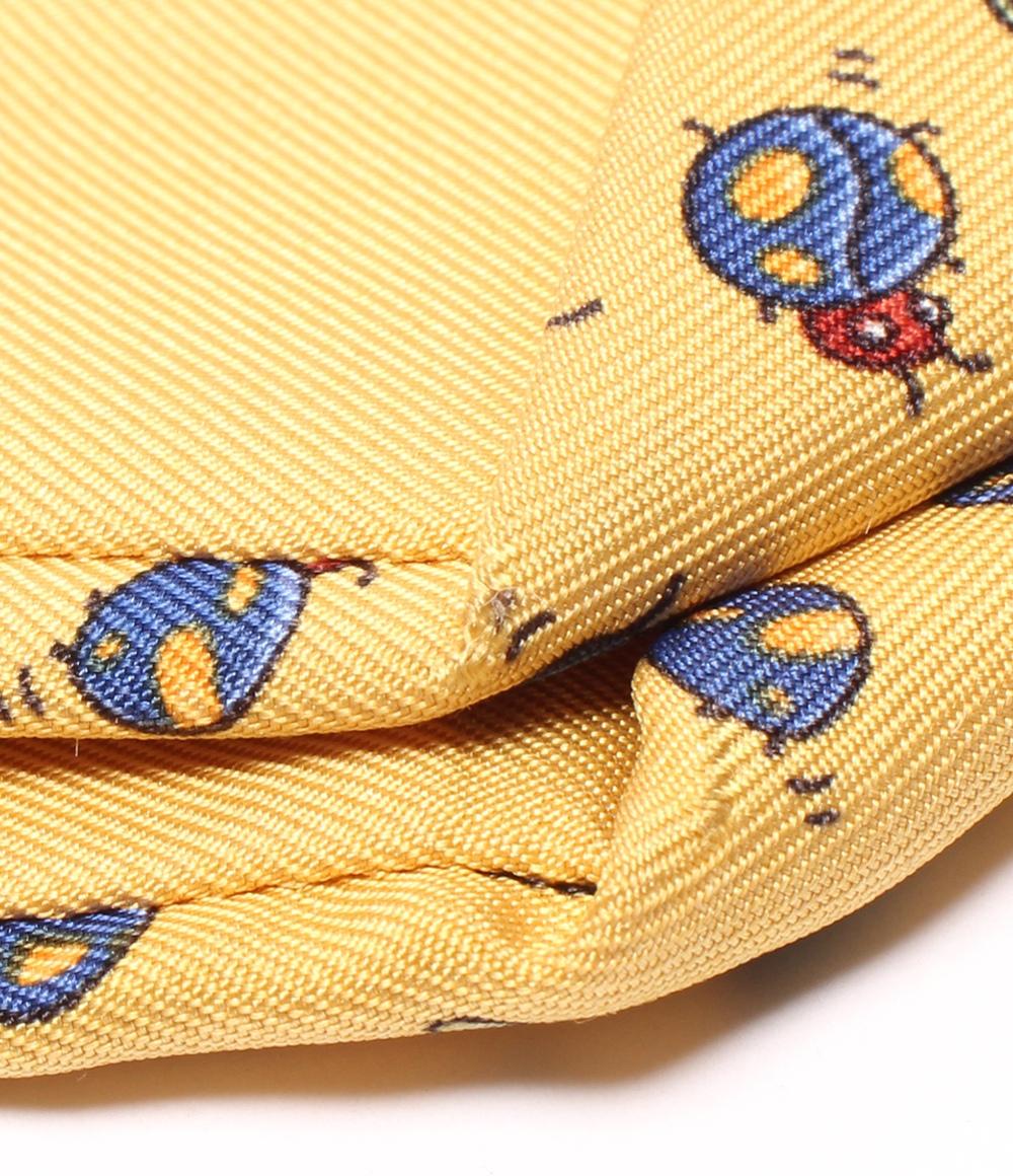 エルメス ネクタイ シルク100％ てんとうむし柄 メンズ HERMES