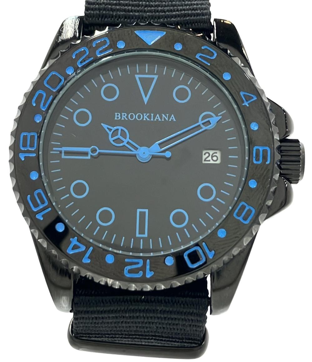 ブルッキアーナ 腕時計 クオーツ ブラック BA1702 メンズ BROOKIANA