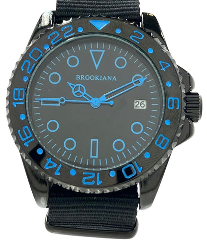 ブルッキアーナ 腕時計 クオーツ ブラック BA1702 メンズ BROOKIANA